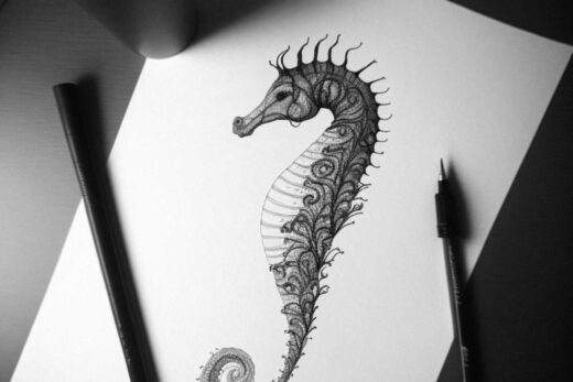 Seahorse Sketch